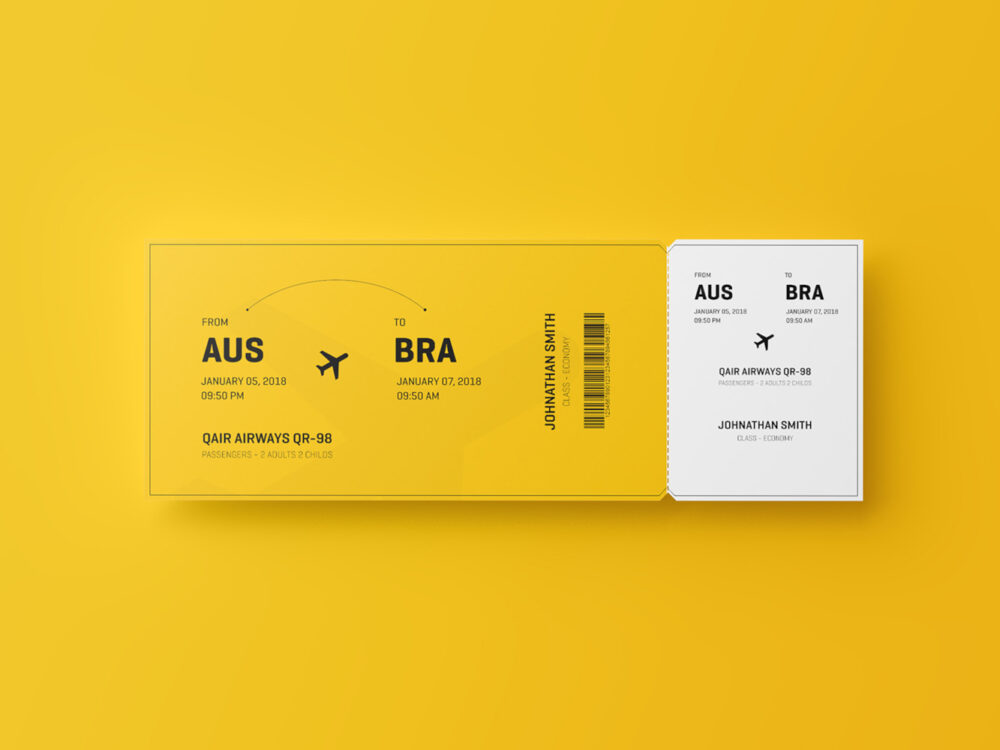 Free Event Ticket Mockup