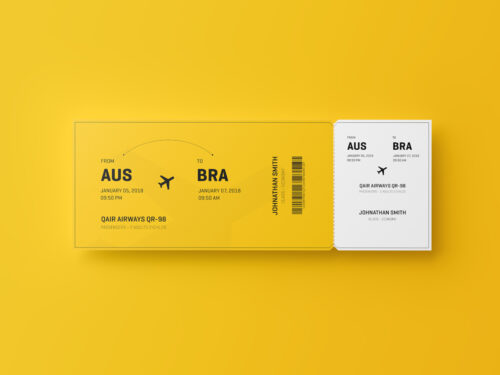 Free Event Ticket Mockup