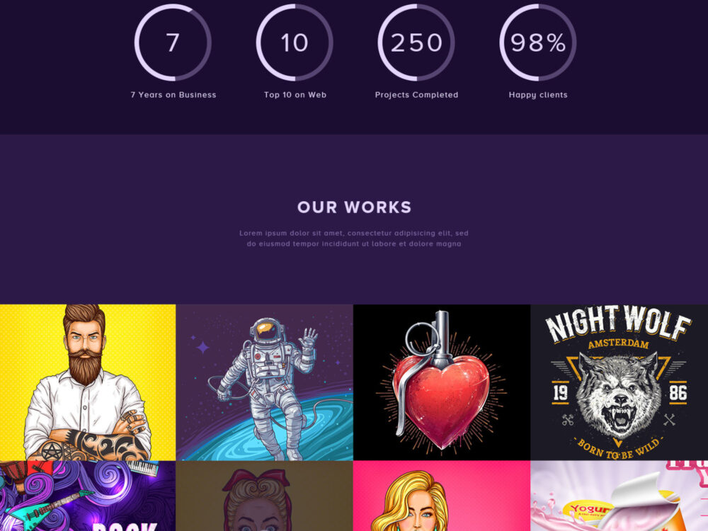Free PSD Template Agency Web Site