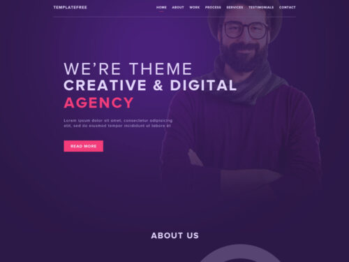 Free PSD Template Agency Web Site