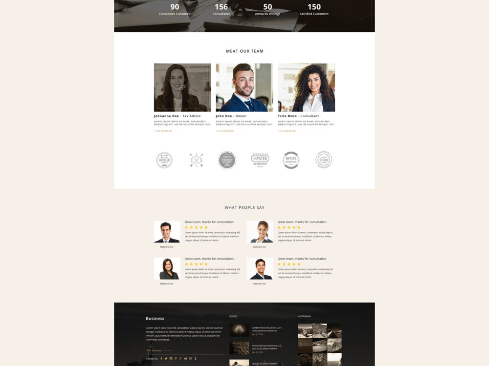 Free PSD Template Landing Page