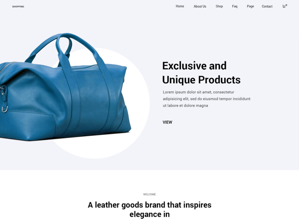 Free PSD Template Shop Web Site