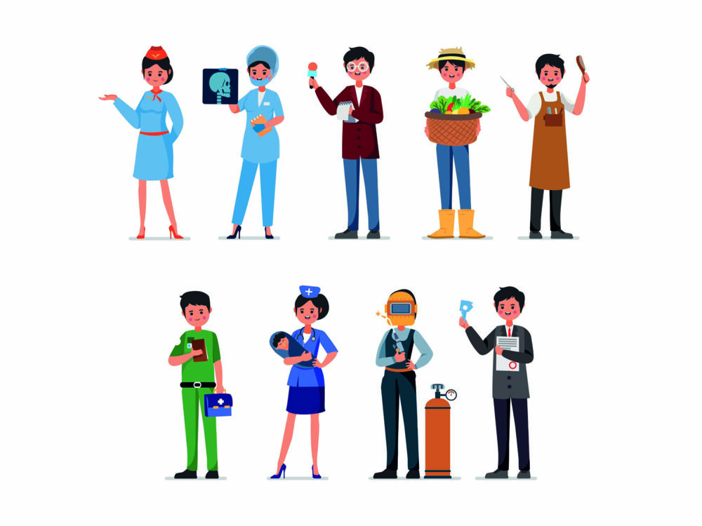 Free Professions Vector Characters Part 01
