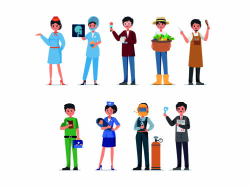 Free Professions Vector Characters Part 01
