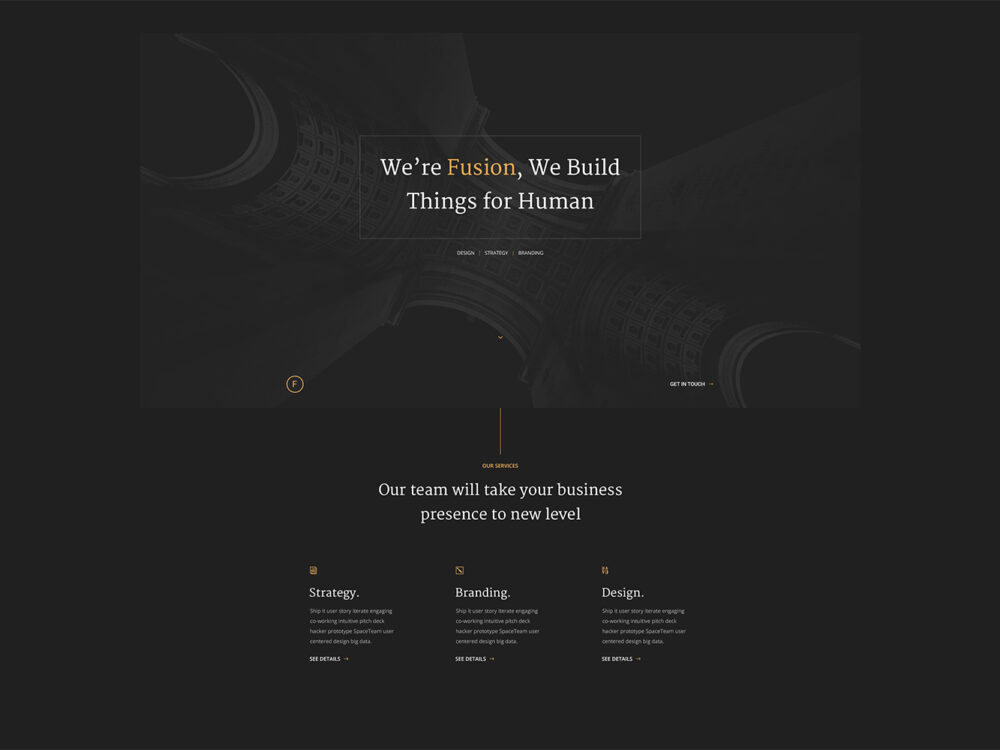 Fusion Web Portfolio Template