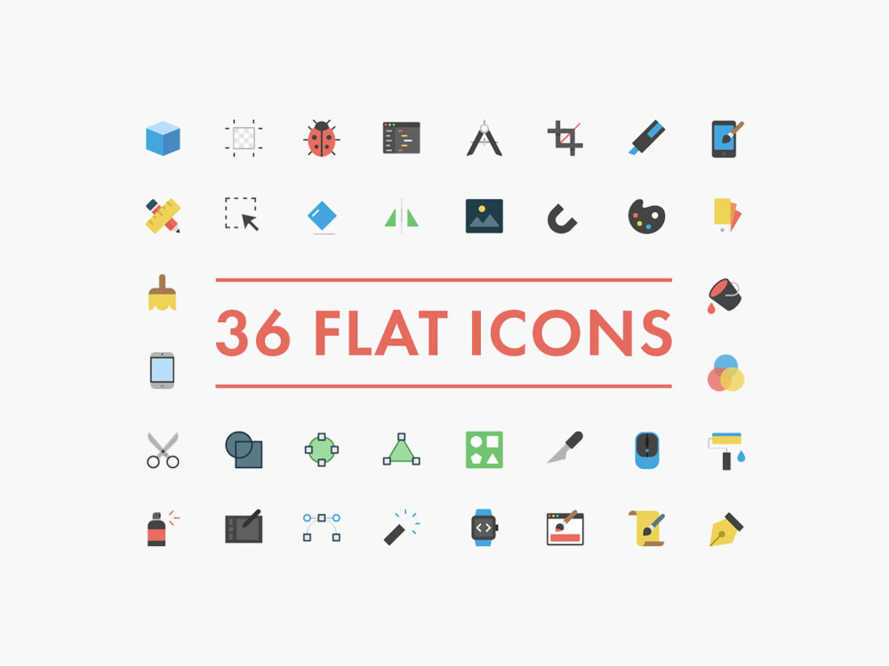 Graphic Design Icons Set