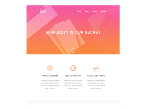 Hola Email HTML Template