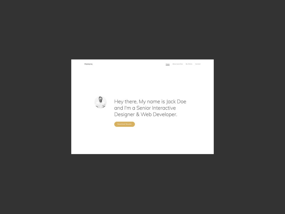 Homene HTML Template