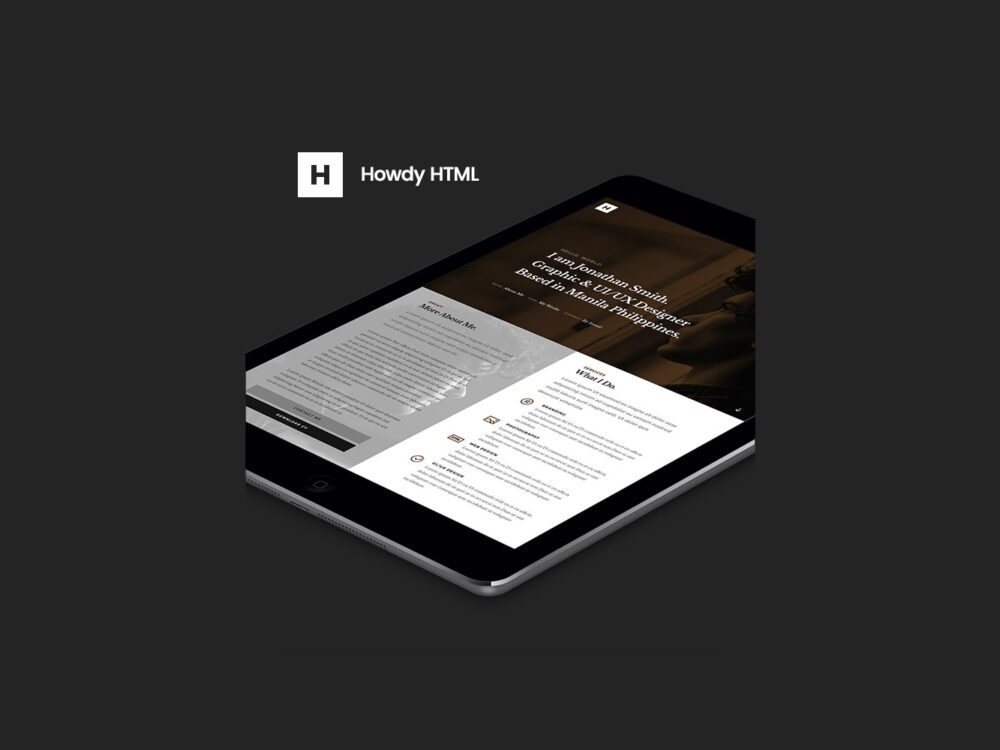 Howdy HTML Template