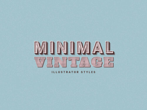 Minimal Vintage Illustrator Styles