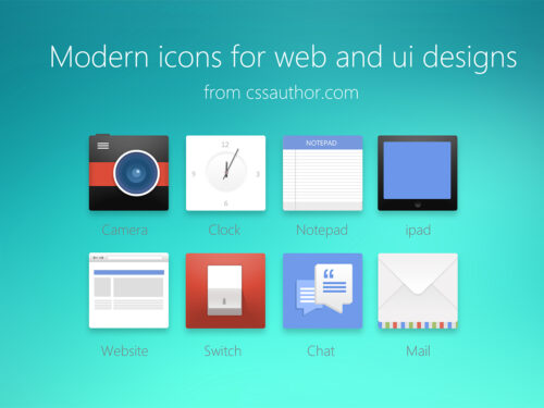 Modern Icons For Web And UI Designs
