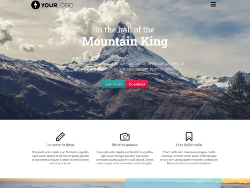 Mountain King Free HTML Template