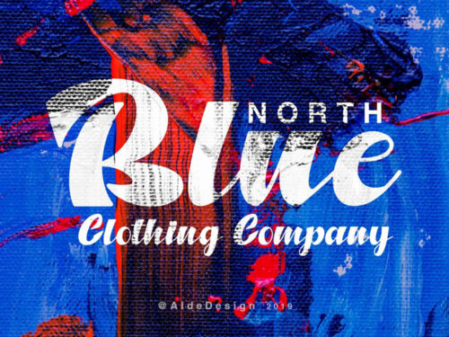 North Blue Bold Script Font