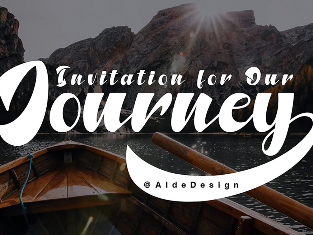 North Blue Bold Script Font