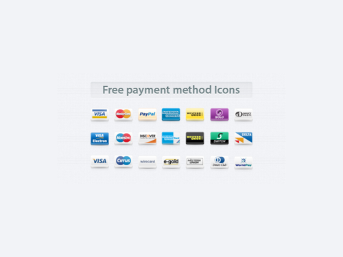 Payment Method Icons Set Vol 1