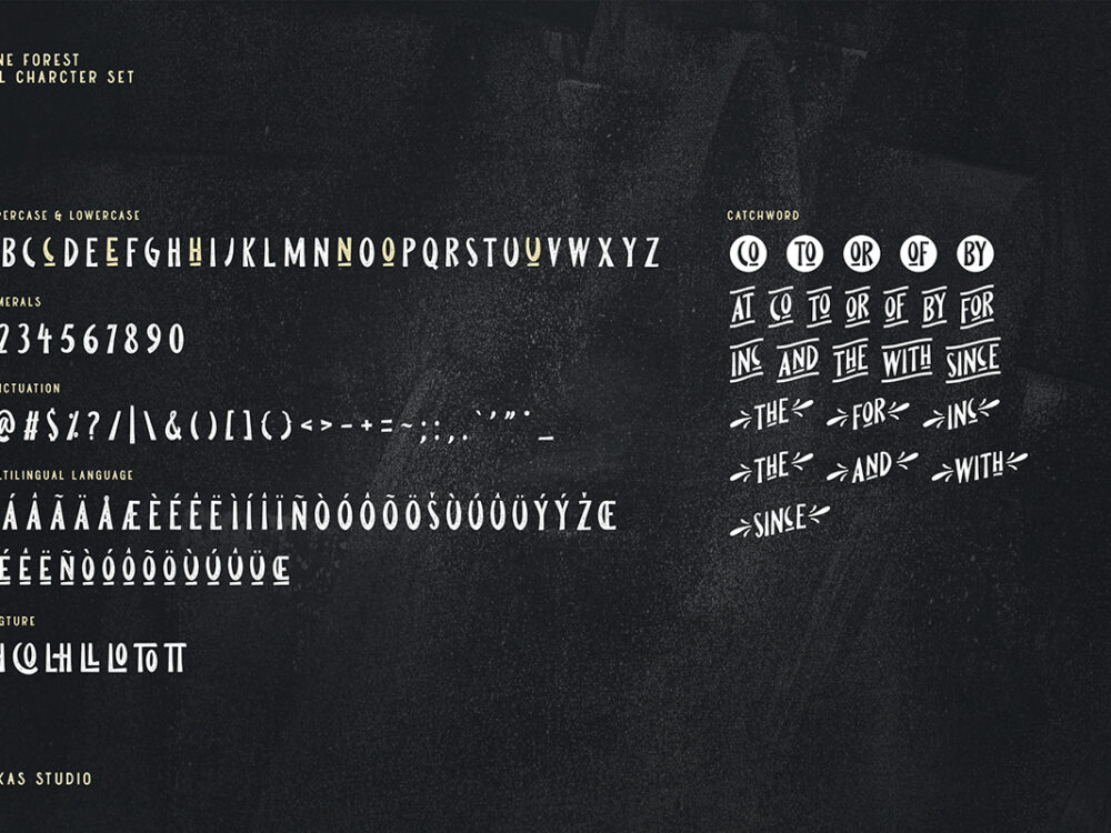 Pine Forest Outdoor Typeface