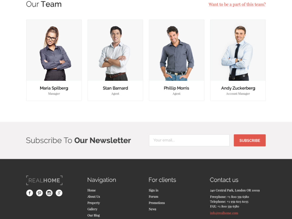 Real Home PSD Template