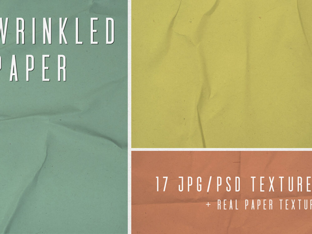 Real Wrinkled Paper Photoshop Textures
