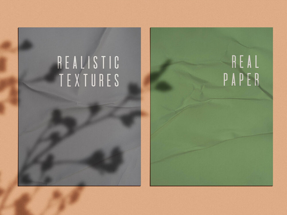 Real Wrinkled Paper Photoshop Textures