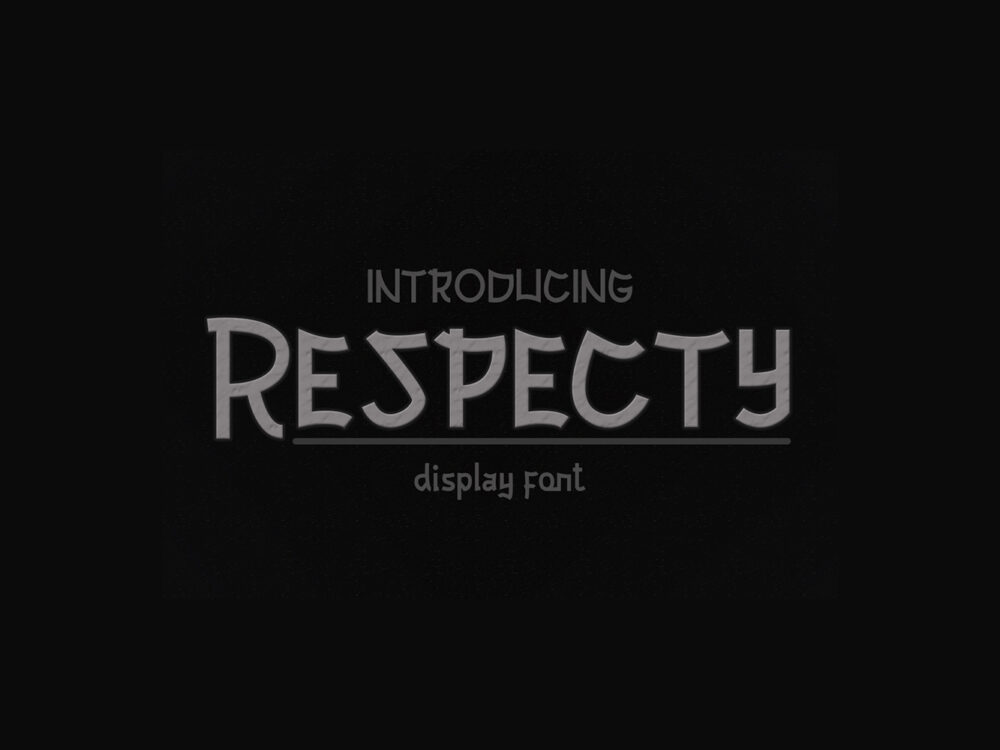 Respecty Display Font Demo