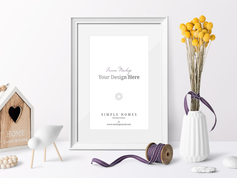 Simple Homes Mockup Free Scenes