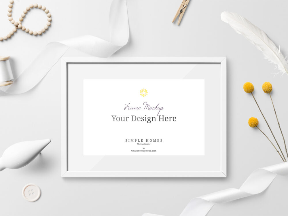 Simple Homes Mockup Free Scenes