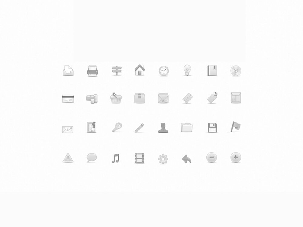 Soft Media Icons Set