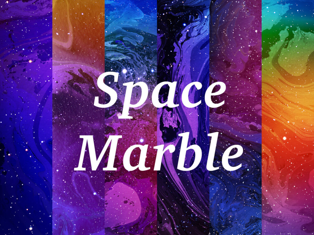 Space Marble Backgrounds Set