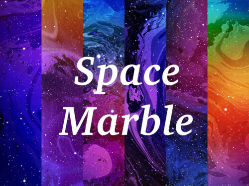 Space Marble Backgrounds Set