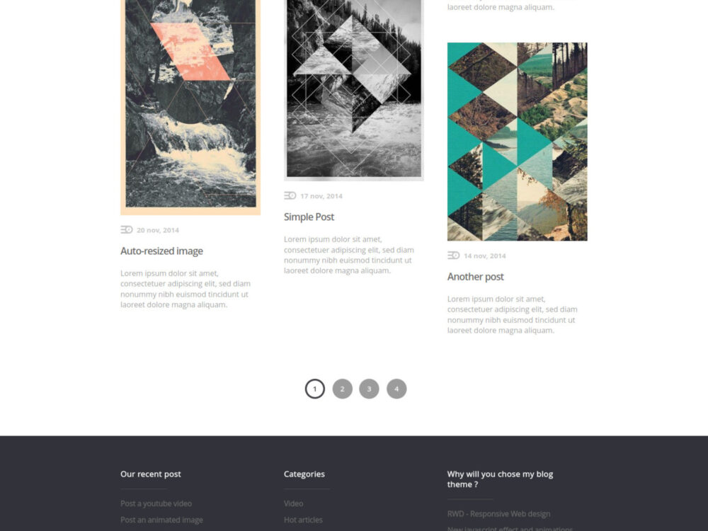 Spore – Free HTML5 Masonry Blog Template