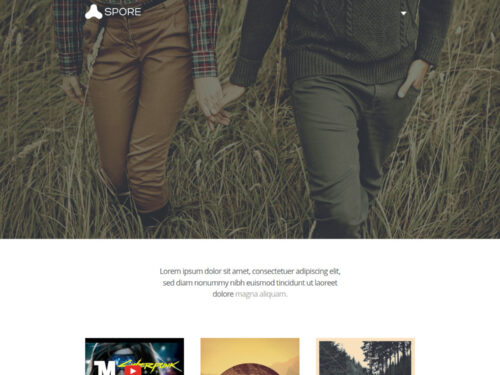 Spore – Free HTML5 Masonry Blog Template