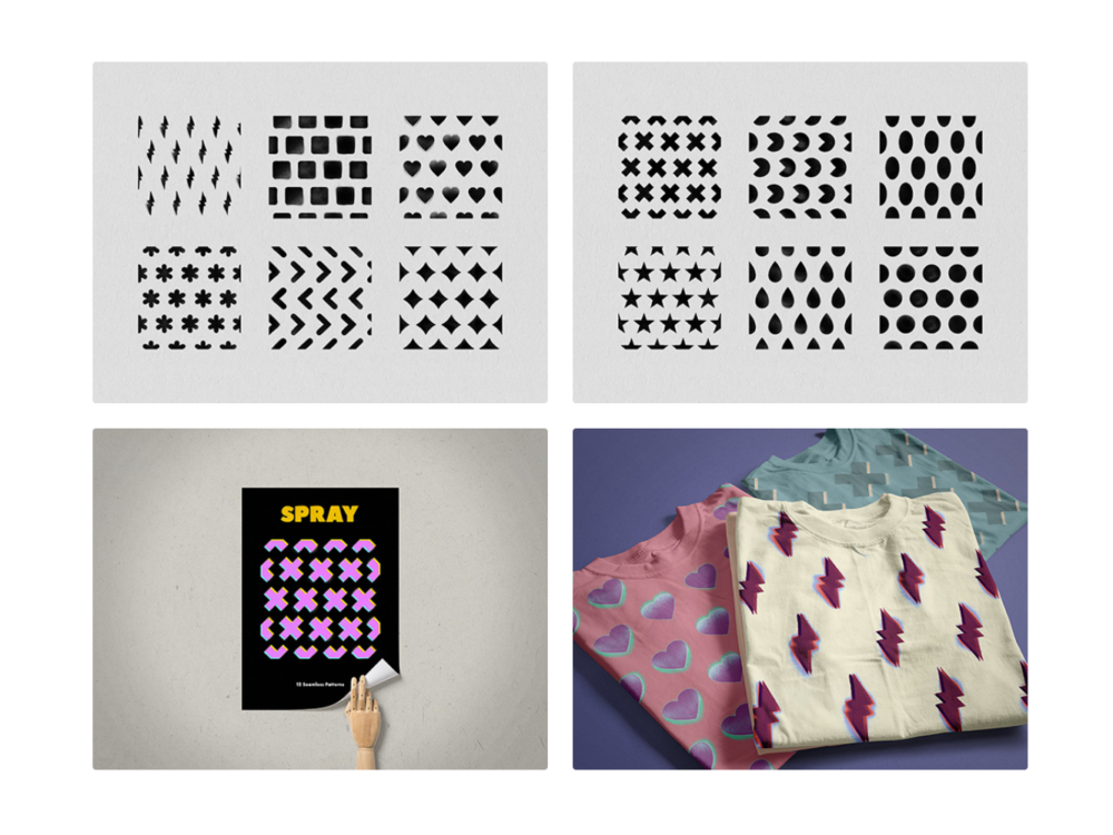 Spray Seamless Patterns