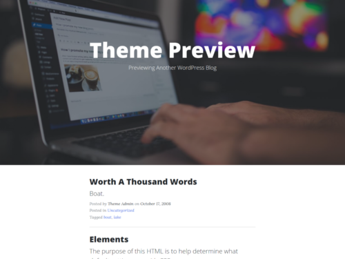 The Clean Blog Wordpress Theme