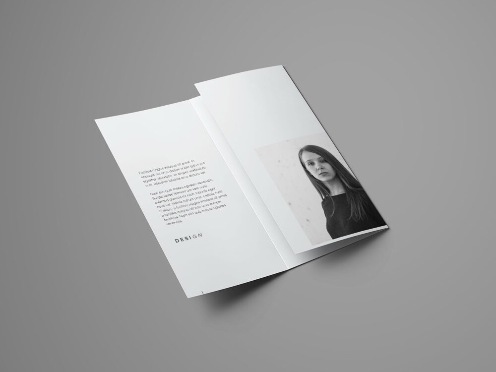 Trifold Brochure Mockup Free (7 Angles)