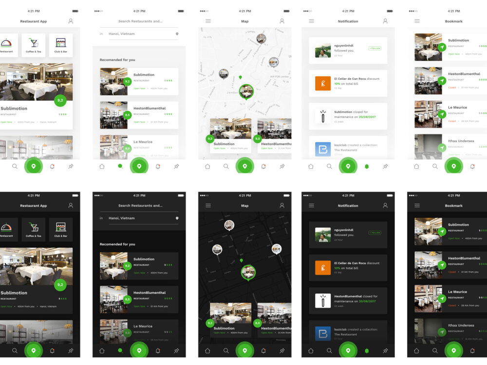 Vegas Restaurant IOS UI Kit