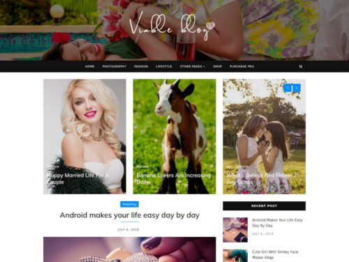 Viable Blog - Free WordPress Theme