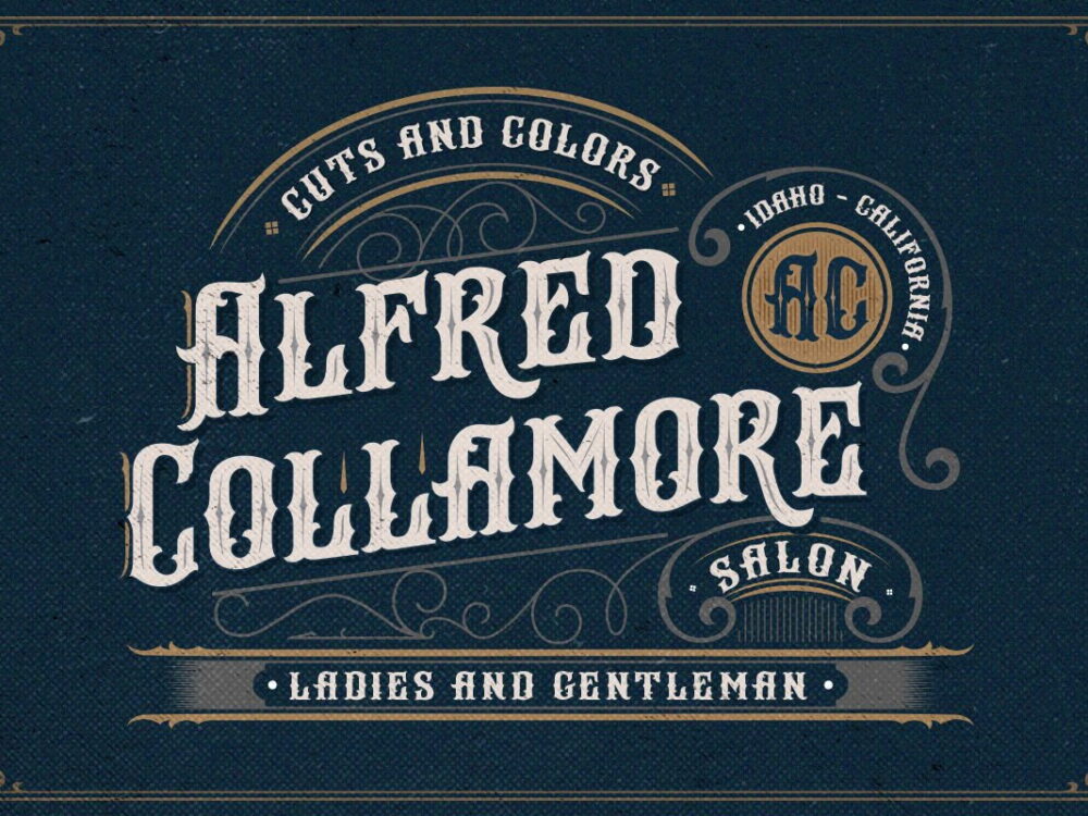 Arlington Layered Font