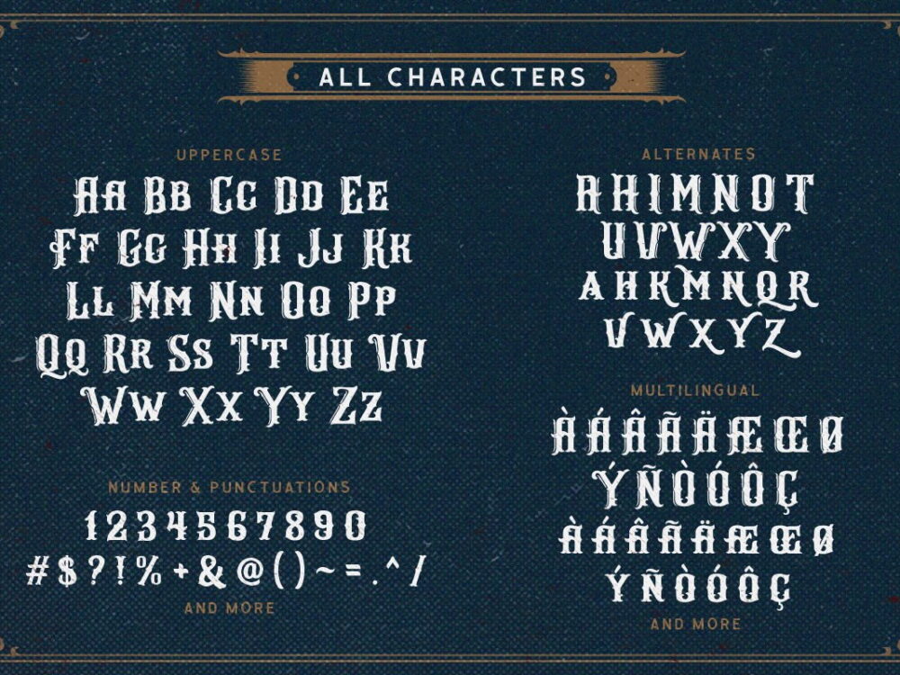 Arlington Layered Font