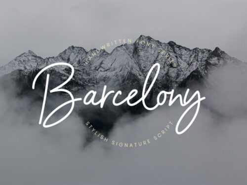 Free Barcelony Signature Font