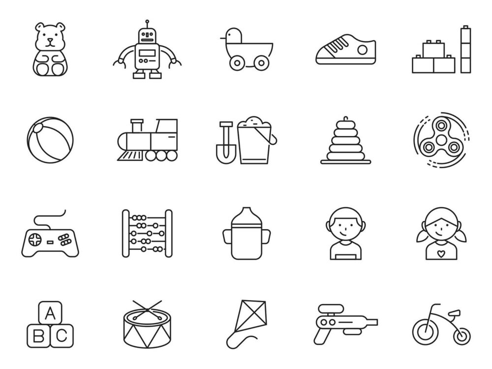 20 Free Child Vector Icons