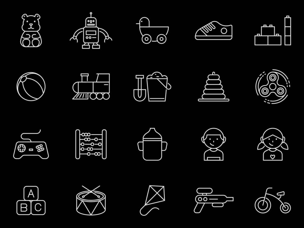 20 Free Child Vector Icons