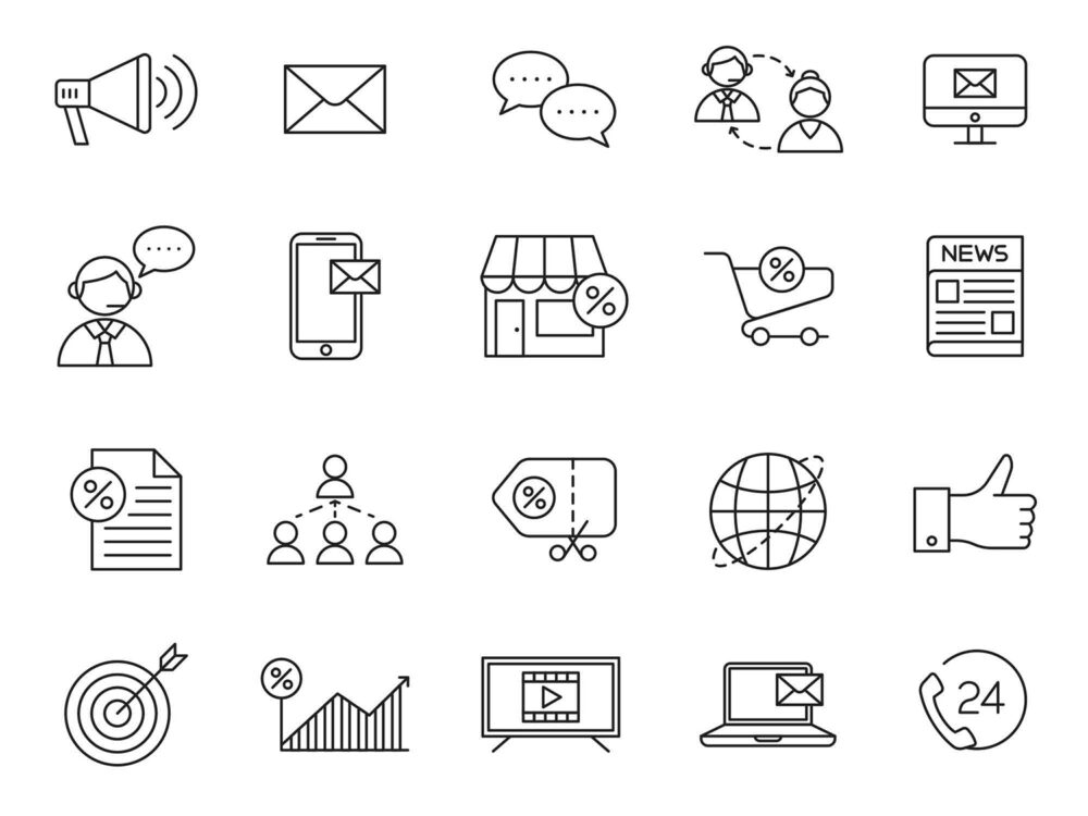 20 Free Marketing Vector Icons