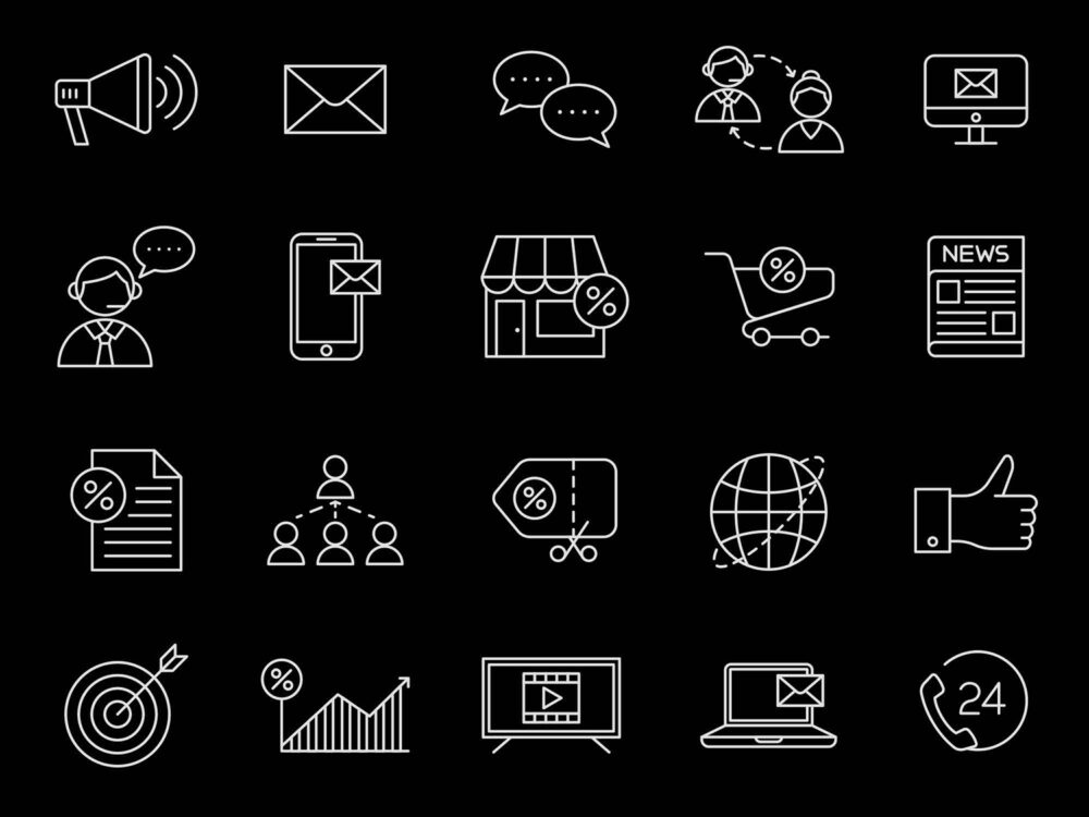 20 Free Marketing Vector Icons