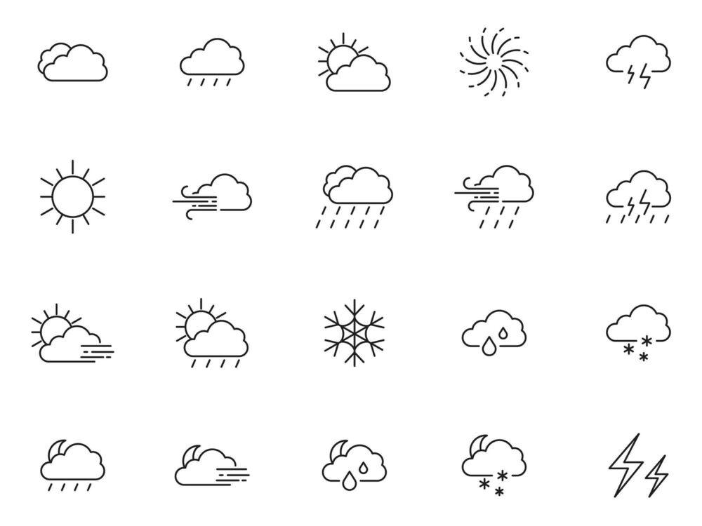 20 Free Weather Vector Icons