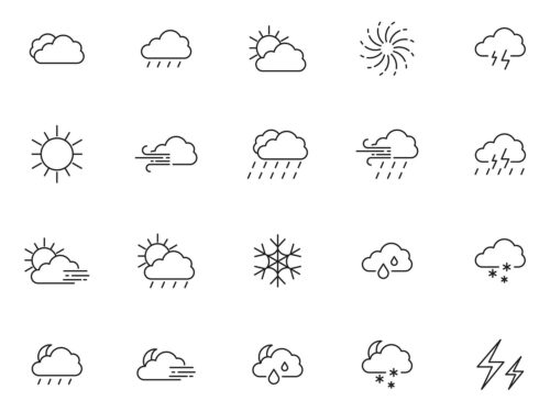 20 Free Weather Vector Icons