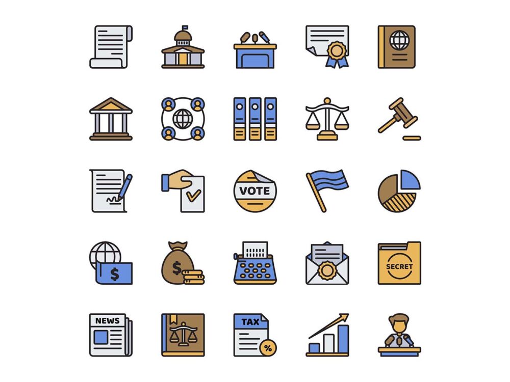 25 Free Government Vector Icons