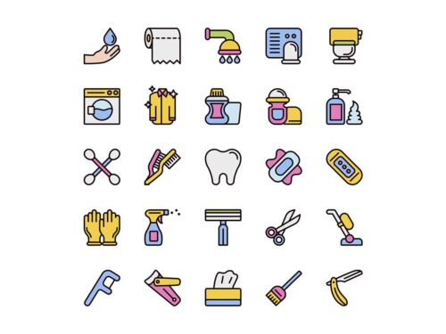 25 Free Hygiene Vector Icons
