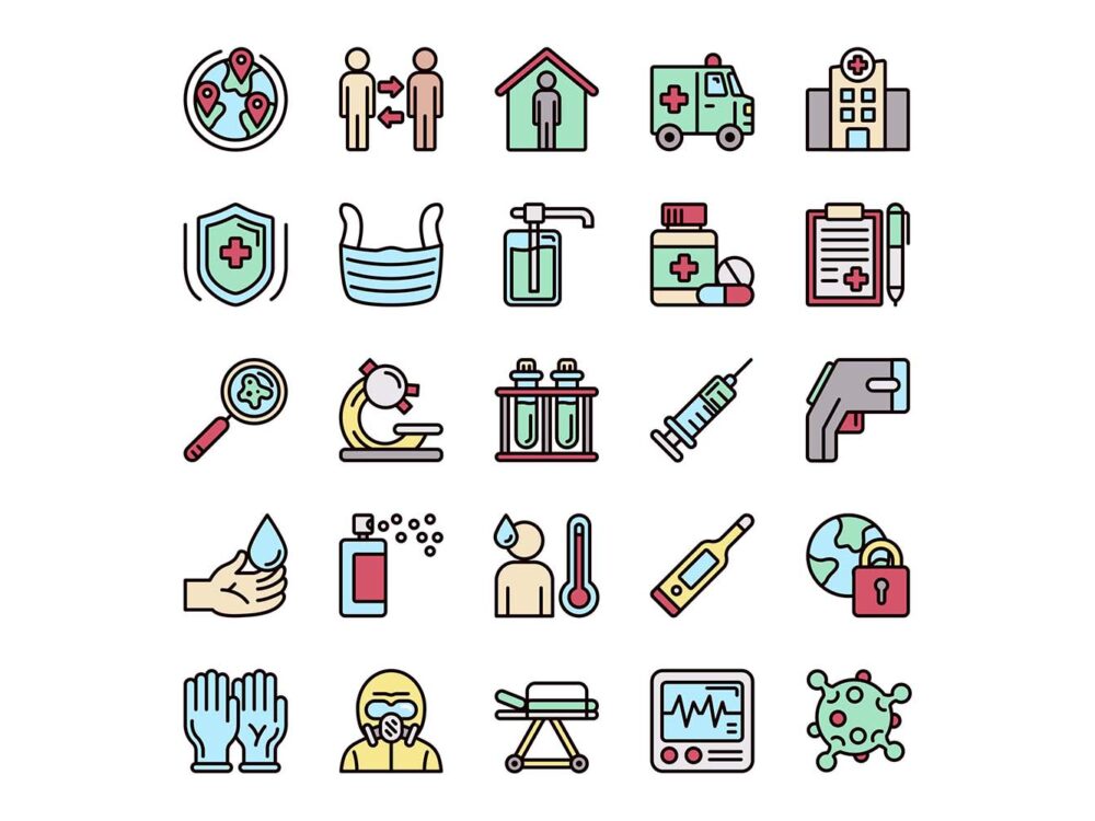 25 Free Pandemic Vector Icons