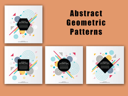 4 Free Abstract Geometric Patterns