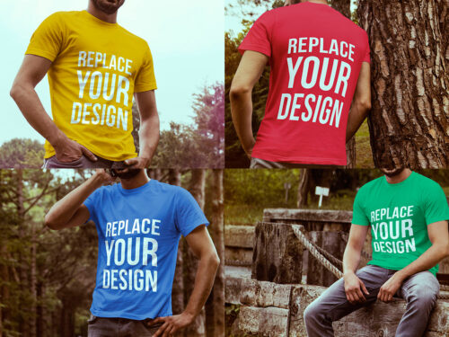 4 Free T-shirt Mock-up Templates